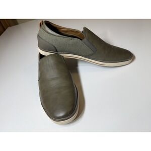 Call It Spring Men's Casual Loafers, US Size 12, Olive Green, Synthetic & Canvas
